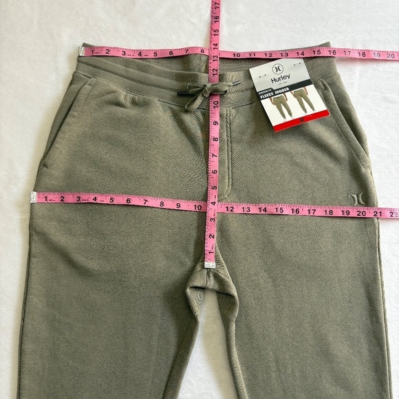 Hurley Men’s Fleece Joggers/Pants, Olive Green, Medium NWT - Picture 11 of 16